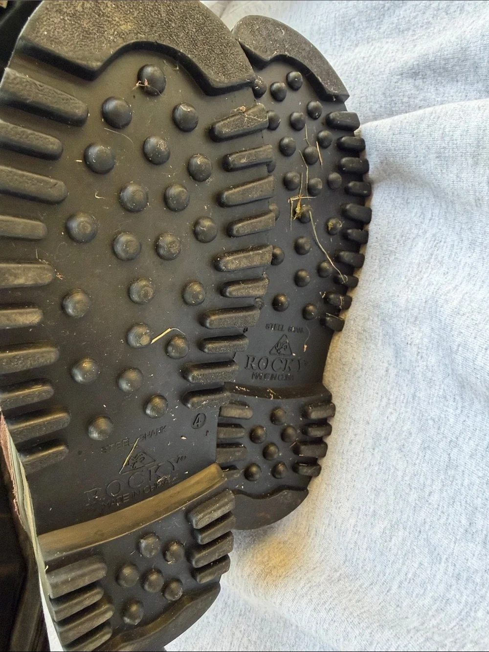 Rocky Brown Suede & Olive Green Rubber Men's Rain & Snow Boots